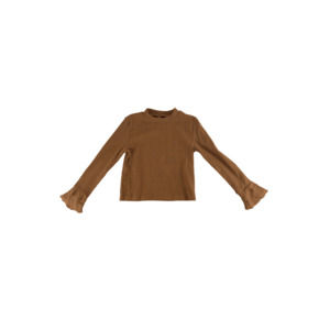 Shein girls brown long sleeve top size 130
